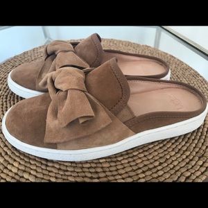 UGG brown suede mules, size 5